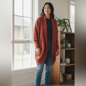 Open Front Knit Cardigan
